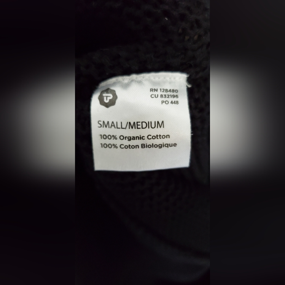 Pact Long Black Cardigan Size Small/Medium - Picture 5 of 5